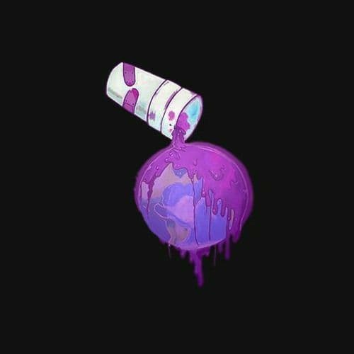 Logo de Lean: un vaso que vierte jarabe morado sobre un planeta que gotea.